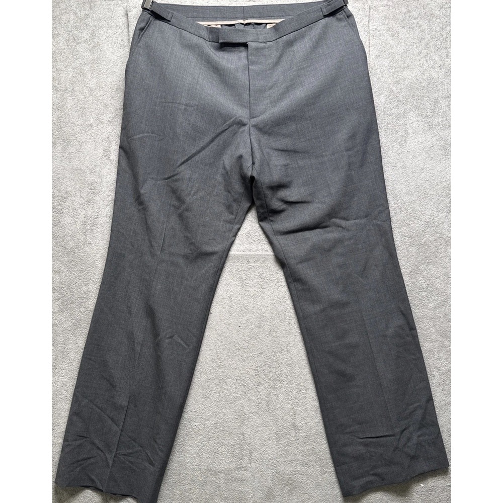Hugo Boss Gray Dress Pants Men's 38x29 Flat Front Slim Fit Business Trouser